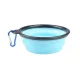 Bol de hrană și apă portabil din latex pentru câini (350ML)
