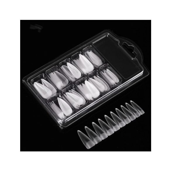Set de tips pentru unghii false transparente