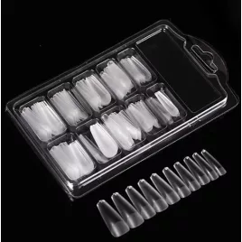 Set de tips pentru unghii false transparente