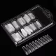 Set de tips pentru unghii false transparente