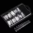 Set de tips pentru unghii false transparente