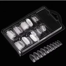 Set de tips pentru unghii false transparente