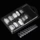 Set de tips pentru unghii false transparente