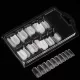 Set de tips pentru unghii false transparente