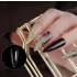 Set de tips pentru unghii false transparente