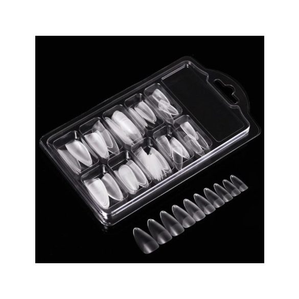 Set de tips pentru unghii false transparente