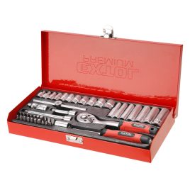 Set de chei tubulare Extol Premium în cutie metalică