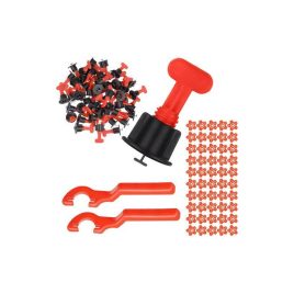   Set de nivelare gresie/faianță, 152 piese – 100 cleme, 2 chei, 50 distanțiere stelate