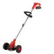 Kiyoshi trimmer de margini 24V cu roți ajutătoare, coasă cu mâner telescopic, 2 baterii incluse