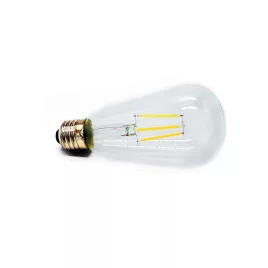   Bec Edison, filament LED retro, sursă de lumină, 4W, 2700K, alb cald