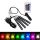 Set de iluminare LED pentru podeaua mașinii, iluminare ambientală, cu telecomandă