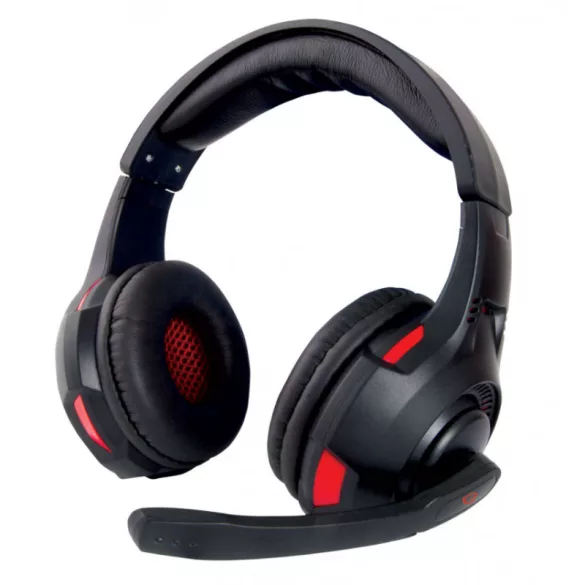Căști gaming Esperanza cu microfon negru/roșu