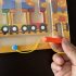 Puzzle labirint de cale ferată din lemn magnetic