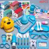 Albastru - Set de joacă doctor 46 bucăți (culoarea accesoriilor aleatorie)