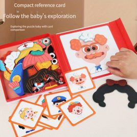 Puzzle magnetic de îmbrăcat pentru copii de 3-6 ani