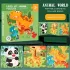 Puzzle magnetic cu desene animate pentru copii