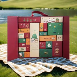   Set calendar de numărătoare inversă pentru Crăciun 2024 cu 24 de cutii surpriză cadou