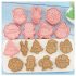 Set de 8 forme pentru biscuiți de Crăciun