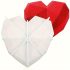 Formă de tort din silicon în formă de inimă, albă, pentru Valentine’s Day, Crăciun, Halloween, Ziua Recunoștinței, Ziua Mamei