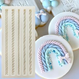 Matriță din silicon pentru frânghie împletită