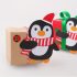 Set de 100 suporturi de acadele de Crăciun - cu modele de Moș Crăciun, pinguin și om de zăpadă
