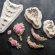 Formă de ciocolată buchet ghirlandă de flori, formă din silicon 3D