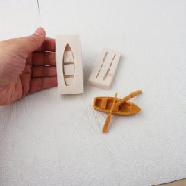 Set de forme din silicon pentru canoe și vâslă 3D