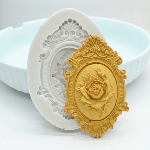 Matriță de ciocolată Vintage Baroc Relief Scroll - formă din silicon 3D
