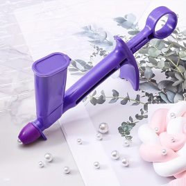 Set de decorare torturi cu 5 piese și aplicator de perle