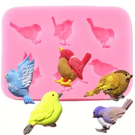 Formă din silicon 3D pasăre