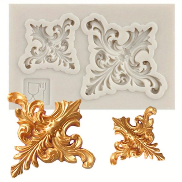 Formă din silicon pentru frunze, flori, viță de vie și dantelă