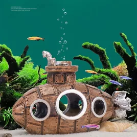 Epavă de submarin subacvatic decor acvariu