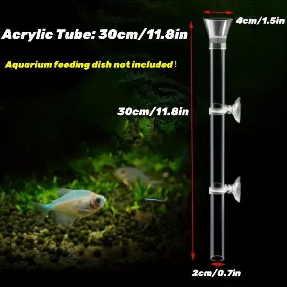 Tub și Farfurie de Hrană pentru Creveți din Acril pentru Acvariu