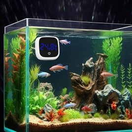   Termometru pentru acvariu, Durată Lungă, Baterie de până la 5 ani