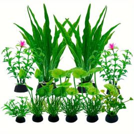 10 buc Accesorii acvariu Plante verzi