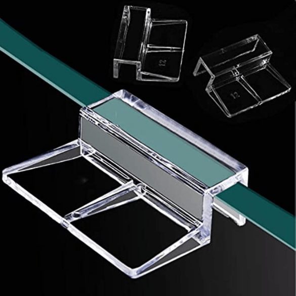 4 buc Suport Transparent din Acril pentru Capac de Acvariu din Sticlă