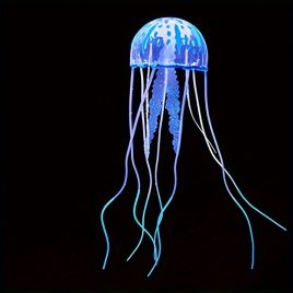   Decorațiune acvariu meduză, decorațiune meduză din silicon fluorescentă iluminată