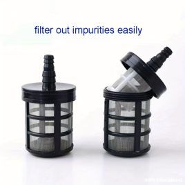   Filtru pompă de apă, filtru din oțel inoxidabil cu două straturi pentru acvariu