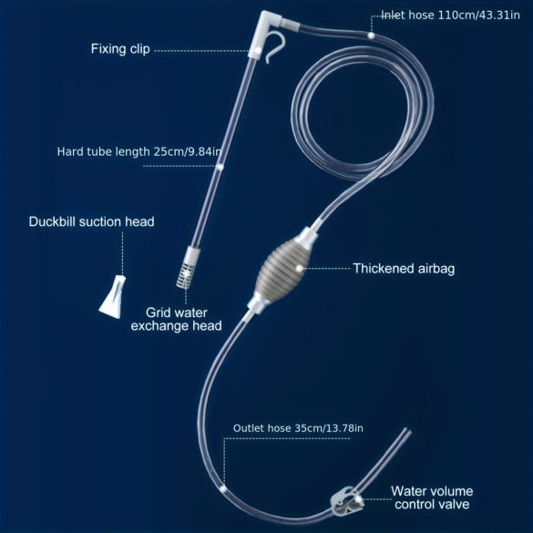 Set compact de schimbare a apei pentru acvariu 1,9m