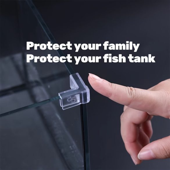4 buc. Protecție Colț Acvariu din Plastic Transparent