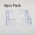 4 buc. Protecție Colț Acvariu din Plastic Transparent