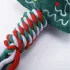 Jucărie de Crăciun pentru animale de companie, funie împletită pentru curățarea dinților