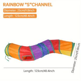 1 buc tunel de joacă pentru pisici