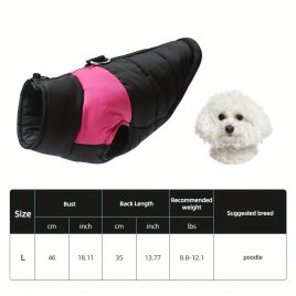 Geacă matlasată pentru câini