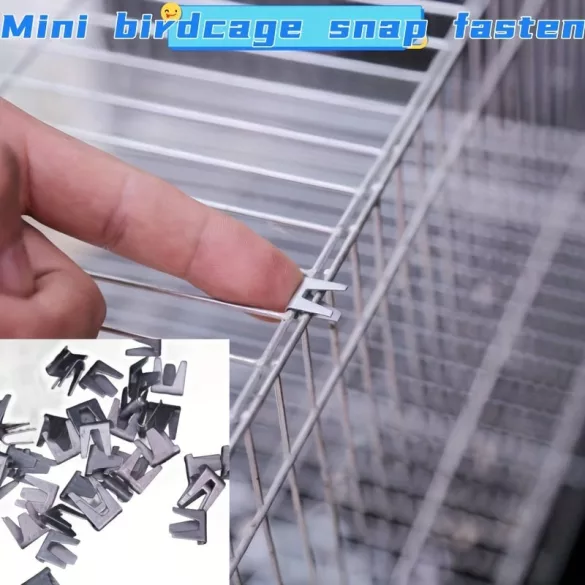 50 bucăți clemă de fixare pentru colivie de păsări