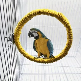 Scaun pentru papagal fixabil la colivie