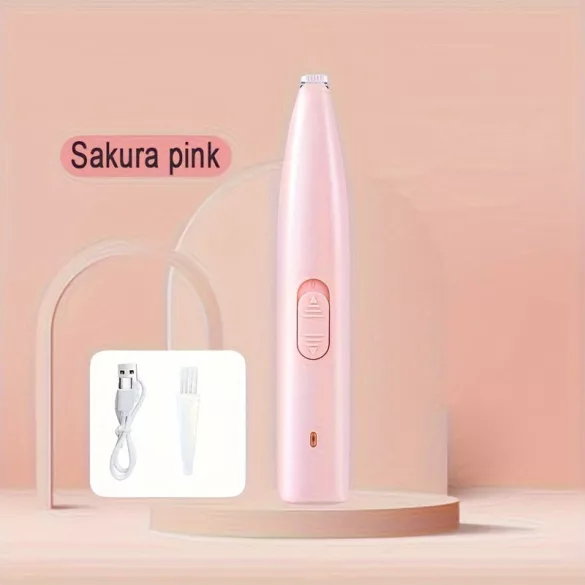 Trimmer Electric pentru Animale, Reîncărcabil USB cu Lamă Largă