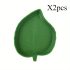 2 bucăți hrănitoare din plastic în formă de frunză