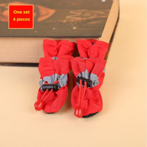 4 pantofi impermeabili pentru câini de talie mică