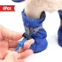 4 pantofi impermeabili pentru câini de talie mică